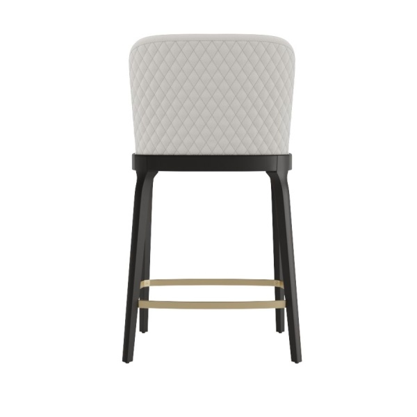 Стул полубарный Magda, массив бук, рогожка белый от интернет-магазина IDODOM.RU