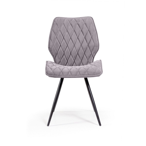 Стул Flash ромб, бархат светло-серый 26 от интернет-магазина IDODOM.RU