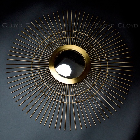 Зеркало Cloyd AHAU Mirror / Ø63 см - латунь (арт.50154) от интернет-магазина IDODOM.RU