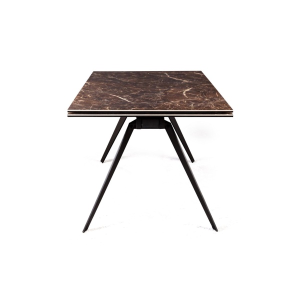 Стол раскладной Grant (160+40+40), мрамор испанская керамика коричневый от интернет-магазина IDODOM.RU