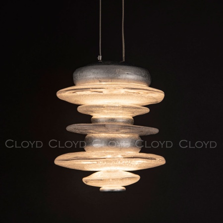 Подвесной светильник Cloyd GEFEST P2 / выс. 18 см - серебро сусальн. (арт.10388) от интернет-магазина IDODOM.RU