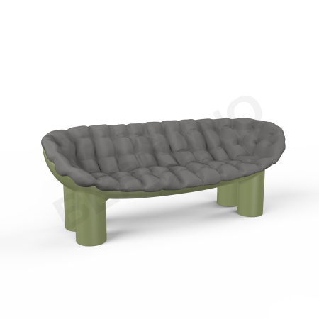 Диван SLON Olive green, Graphite