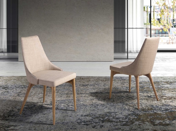 Стул Calidez DC631 /4032 с обивкой из ткани и ножками цвета ореха от интернет-магазина IDODOM.RU