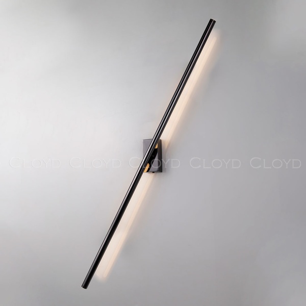 Бра Cloyd LINEAS-B W1 / выс. 100 см- 3000K - черный блестящий (арт.20455) от интернет-магазина IDODOM.RU