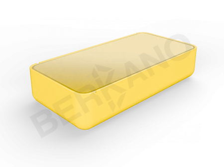 Стол Grace средний со стеклом Yellow