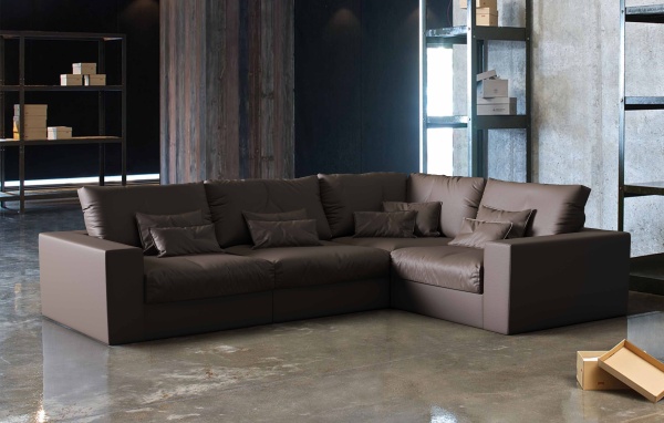 Модуль диван Элизиум со спинкой - Эконом микровелюр