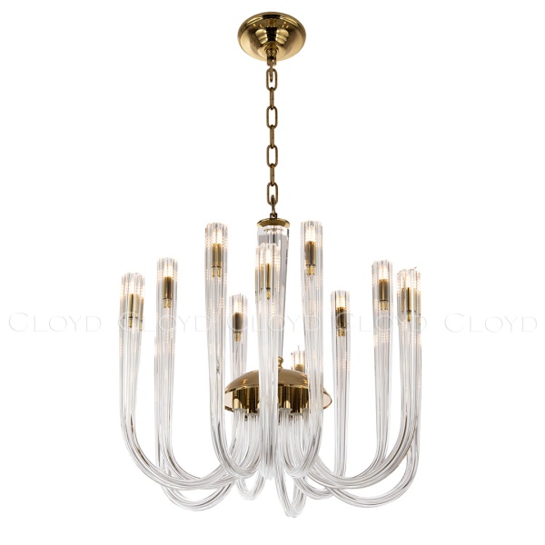 Люстра Cloyd AEDA C12 / Ø60 см - золото (арт.11661) от интернет-магазина IDODOM.RU