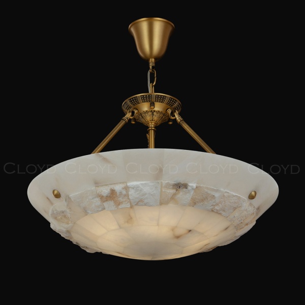 Люстра Cloyd TELEMACH C6 / Ø60 см - алебастр - латунь (арт.12347) от интернет-магазина IDODOM.RU