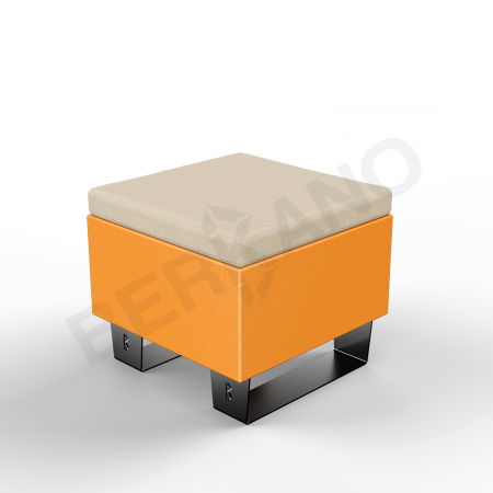 Скамейка Brick 60 Orange, Bone Brown