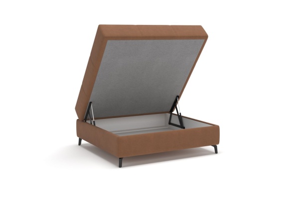 Reef кресло с ящиком замша рыжий от интернет-магазина IDODOM.RU