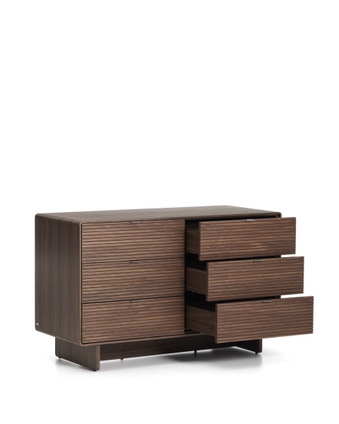 Комод Norlen с 6 ящиками шпон ореха 120 x 75 см от интернет-магазина IDODOM.RU