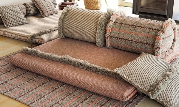 Подушка-ролл GL Tartan terracotta большая от интернет-магазина IDODOM.RU