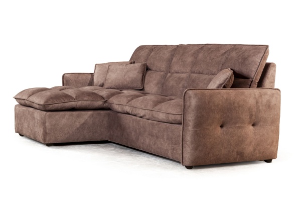 Rio диван-кровать с шезлонгом, замша camel от интернет-магазина IDODOM.RU