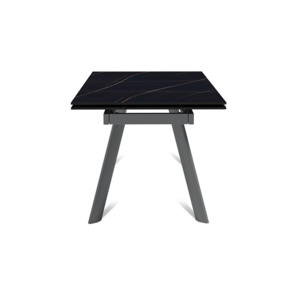 Стол раскладной Stone (140+40+40), керамика матовая Black Gold от интернет-магазина IDODOM.RU