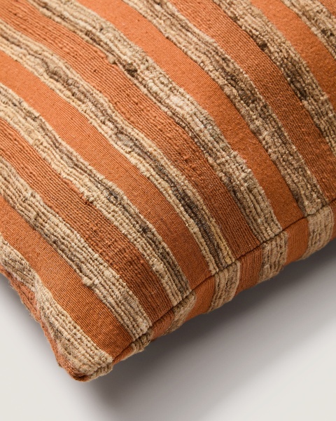 Чехол для подушки Dorevi из жаккарда в оранжевую полоску 40 x 60 см от интернет-магазина IDODOM.RU