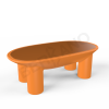 Стол SLON со стеклом Orange