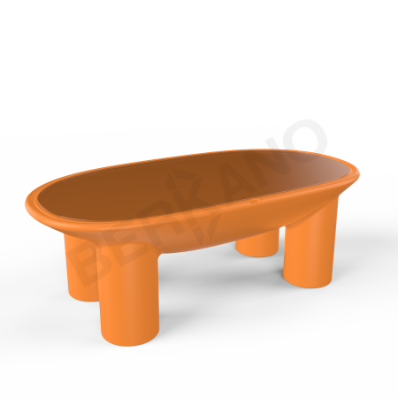 Стол SLON со стеклом Orange