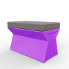 Скамейка X-seat Line Deep Violet, Graphite