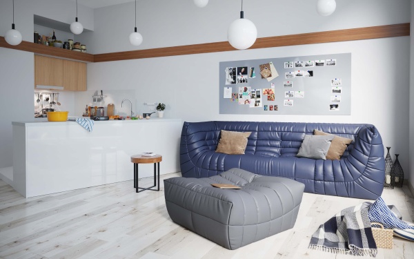 Диван ДеФранс™️угловой - Эконом микровелюр