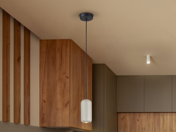 Nimes Подвесной светильник 1L черно-серый от интернет-магазина IDODOM.RU