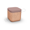 Пуф Grace терракотового цвета, аксессуар кофейного цвета