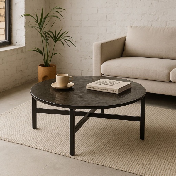 Журнальный столик GEMMA D70, литое стекло от интернет-магазина IDODOM.RU