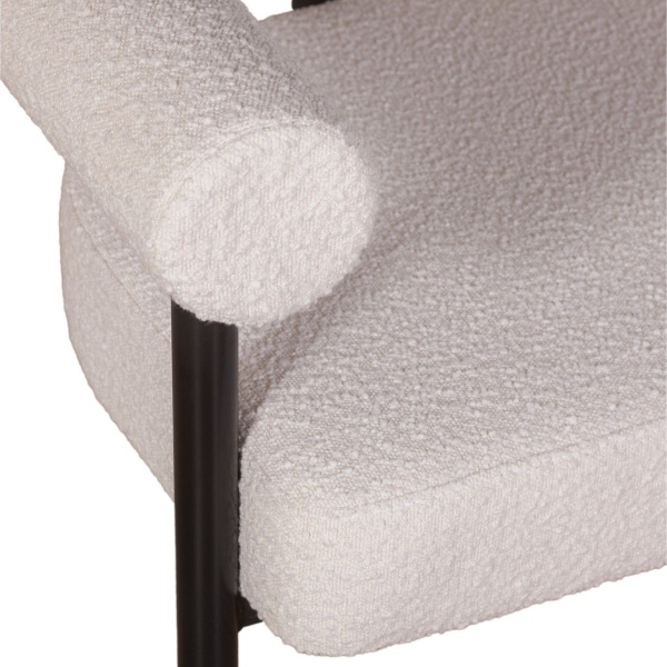 Диван Biggi, букле Turin ivory / опоры черные от интернет-магазина IDODOM.RU