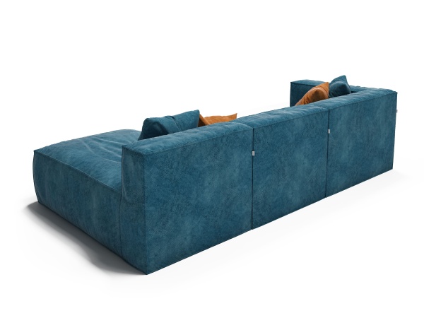 Диван Фри ДФ003 угловой 3 модуля - Эконом микровелюр