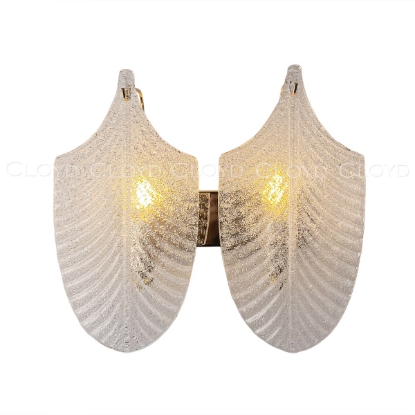 Бра Cloyd BONGA-A W2 / выс. 29 см - золото - прозрачн. стекло (арт.20438) от интернет-магазина IDODOM.RU