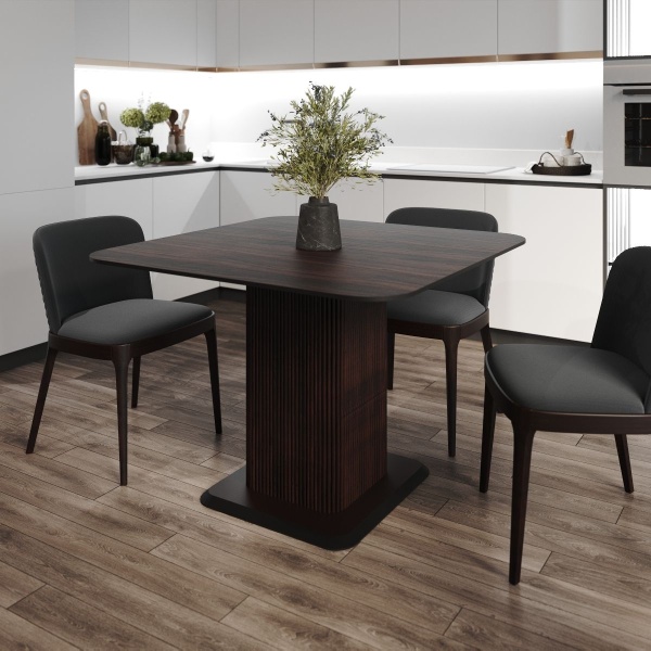 Стол Denver 110, квадрат, шпон от интернет-магазина IDODOM.RU