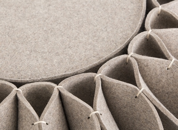 Пуф низкий Ruff Pouf Grey Ø100 от интернет-магазина IDODOM.RU