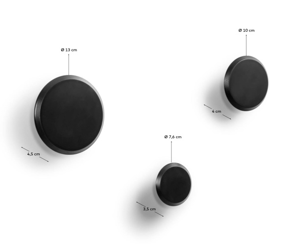 Набор вешалок Nadua черный от интернет-магазина IDODOM.RU