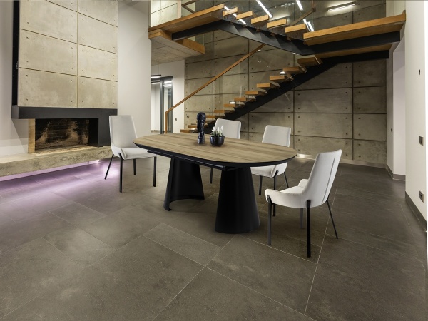 Раздвижной обеденный стол Capri с деревянной отделкой от интернет-магазина IDODOM.RU