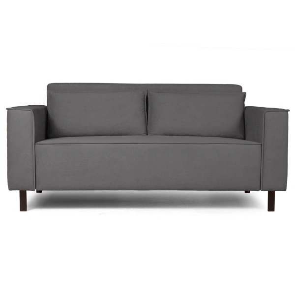 Club диван-кровать прямой, велюр Frost Smoke от интернет-магазина IDODOM.RU