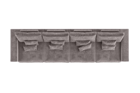 Диван Элизиум прямой четырехместный - Эконом микровелюр