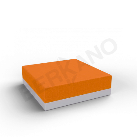 Пуф Quarter modular с подушками Concrete Gray, Orange