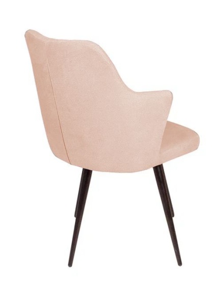 Стул поворотный на 90 градусов, функция возврата, антишум Hunt ромб, бархат бежевый 5 / чёрный конус от интернет-магазина IDODOM.RU