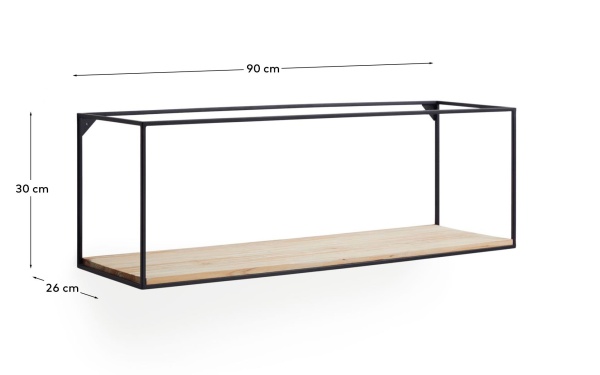 Полка Edwina черная от интернет-магазина IDODOM.RU