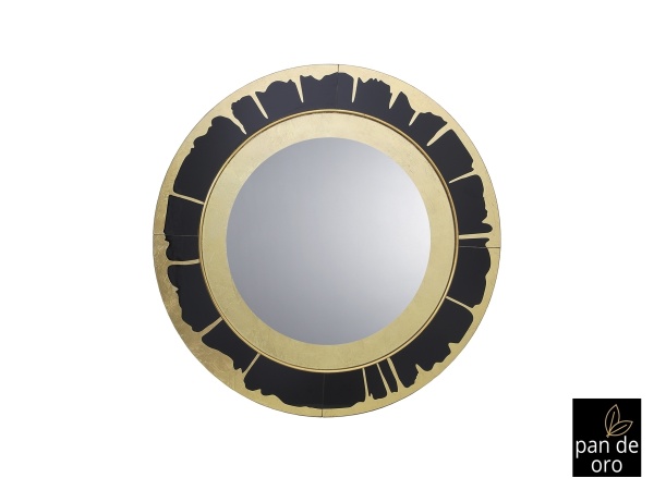 Ocaso Настенное зеркало черный/золотой D90 от интернет-магазина IDODOM.RU