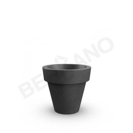Кашпо classic 75 Black Granite
