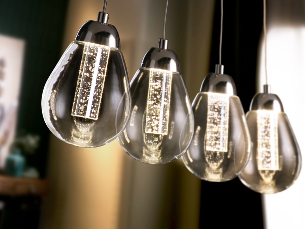 Подвесной светильник Taccia 4L LED хром от интернет-магазина IDODOM.RU