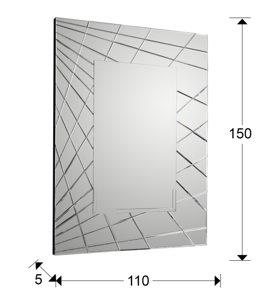 Зеркало Fusion прямоугольное от интернет-магазина IDODOM.RU