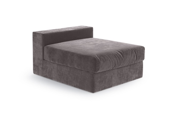 Модуль диван Элизиум со спинкой - Эконом микровелюр