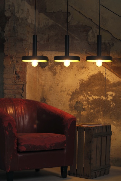 Люстра Whizz 3L черная / золотая от интернет-магазина IDODOM.RU