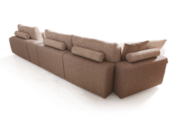 Aldo угловой модульный диван с терминальным шезлонгом, баром и столиком от интернет-магазина IDODOM.RU