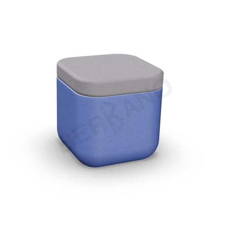 Пуф Grace Wave Blue, Gray