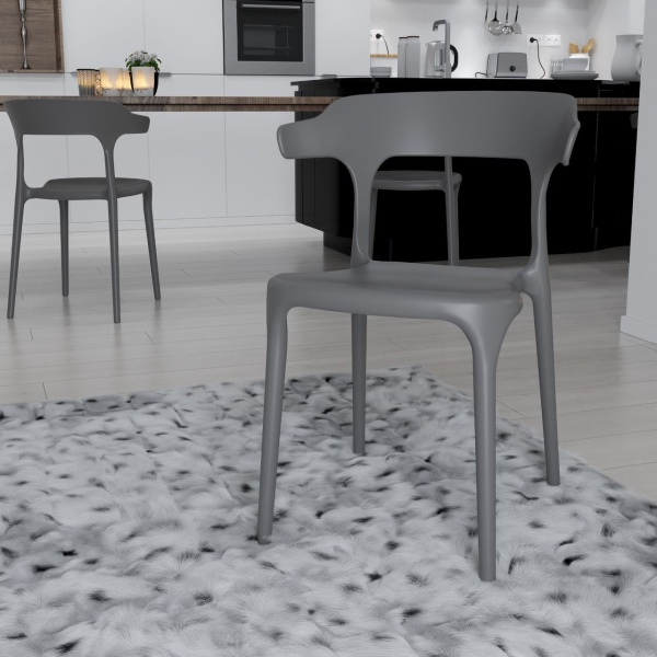 Стул Leo (RUS), пластик серый от интернет-магазина IDODOM.RU