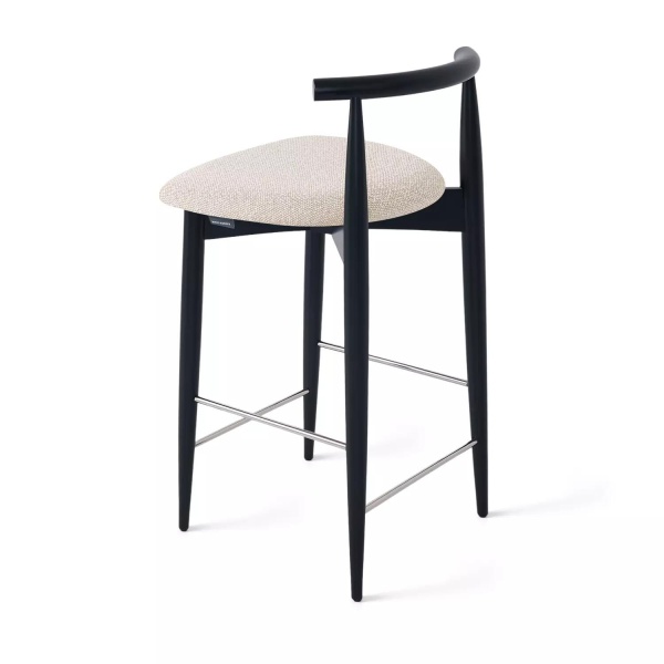 Стул полубарный Diana, бук натуральный (эмаль черная), бежевый от интернет-магазина IDODOM.RU