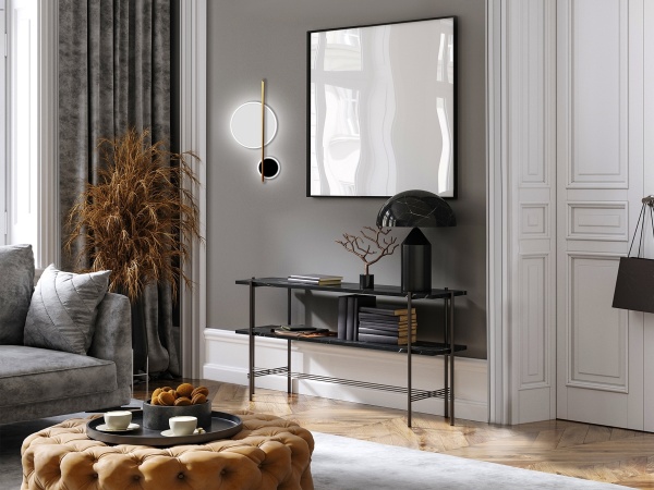 Бра Duo 2L белый/черный от интернет-магазина IDODOM.RU