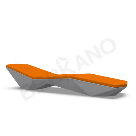 Шезлонг Quaro с подушками Graphite, Orange